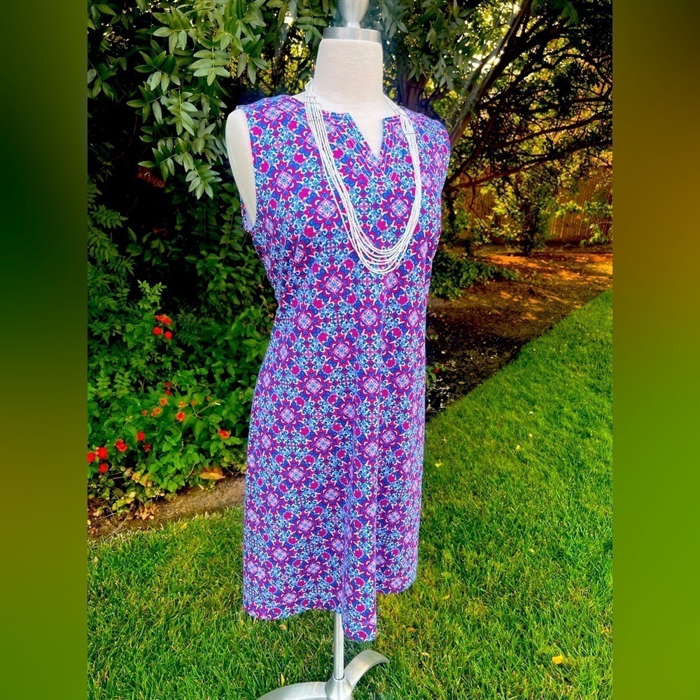 Talbots Pink and Blue Floral dress